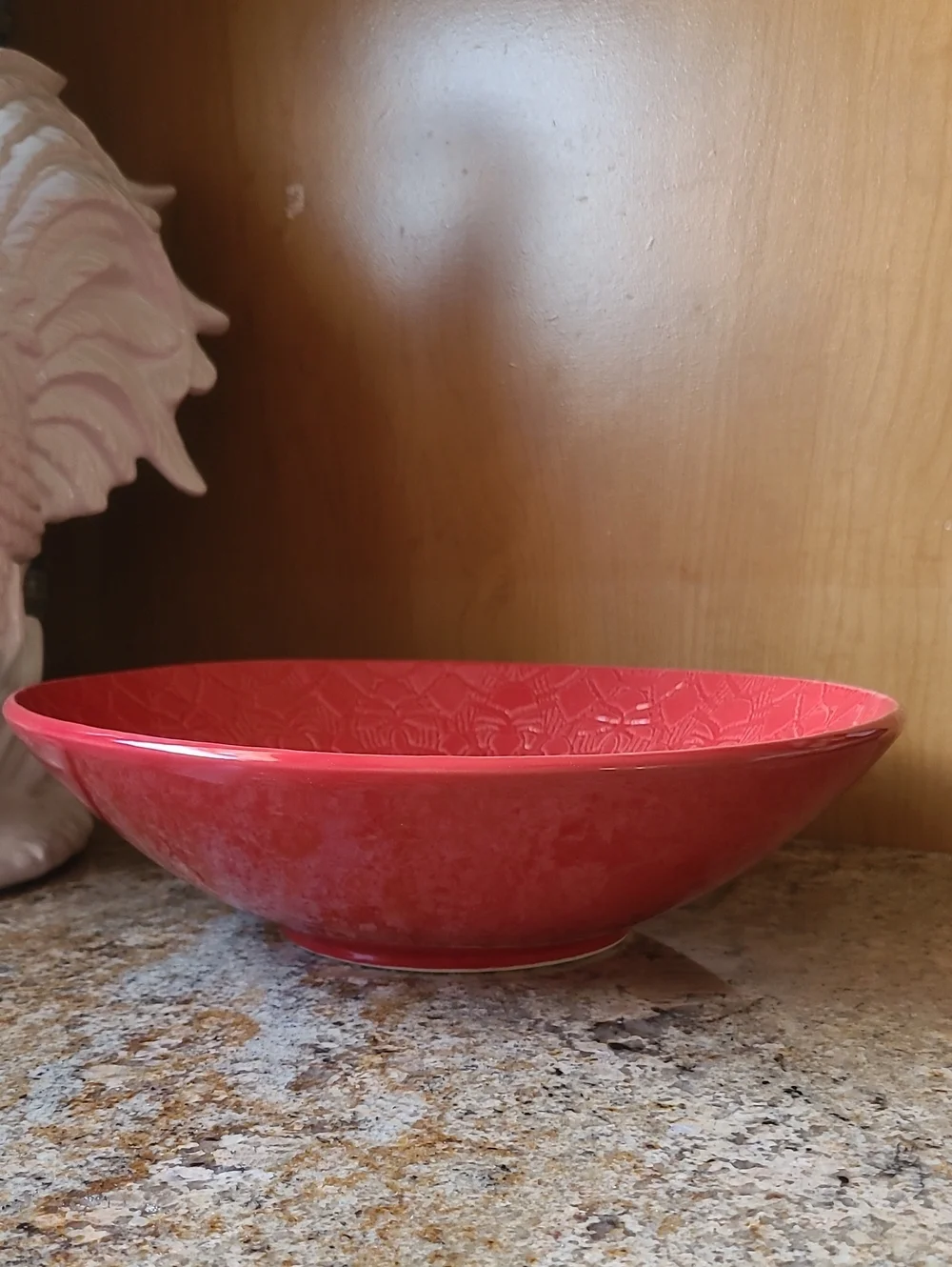 Beaver Farm Pottery Serving Bowl Dishwasher & Microwave Safe Approx 11.5in dia